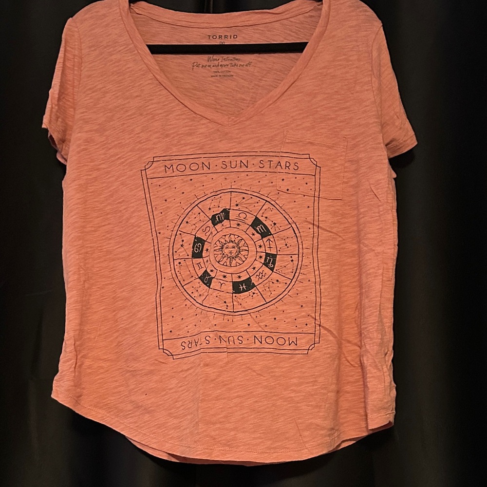 Torrid Women's Peach Astrological Tee